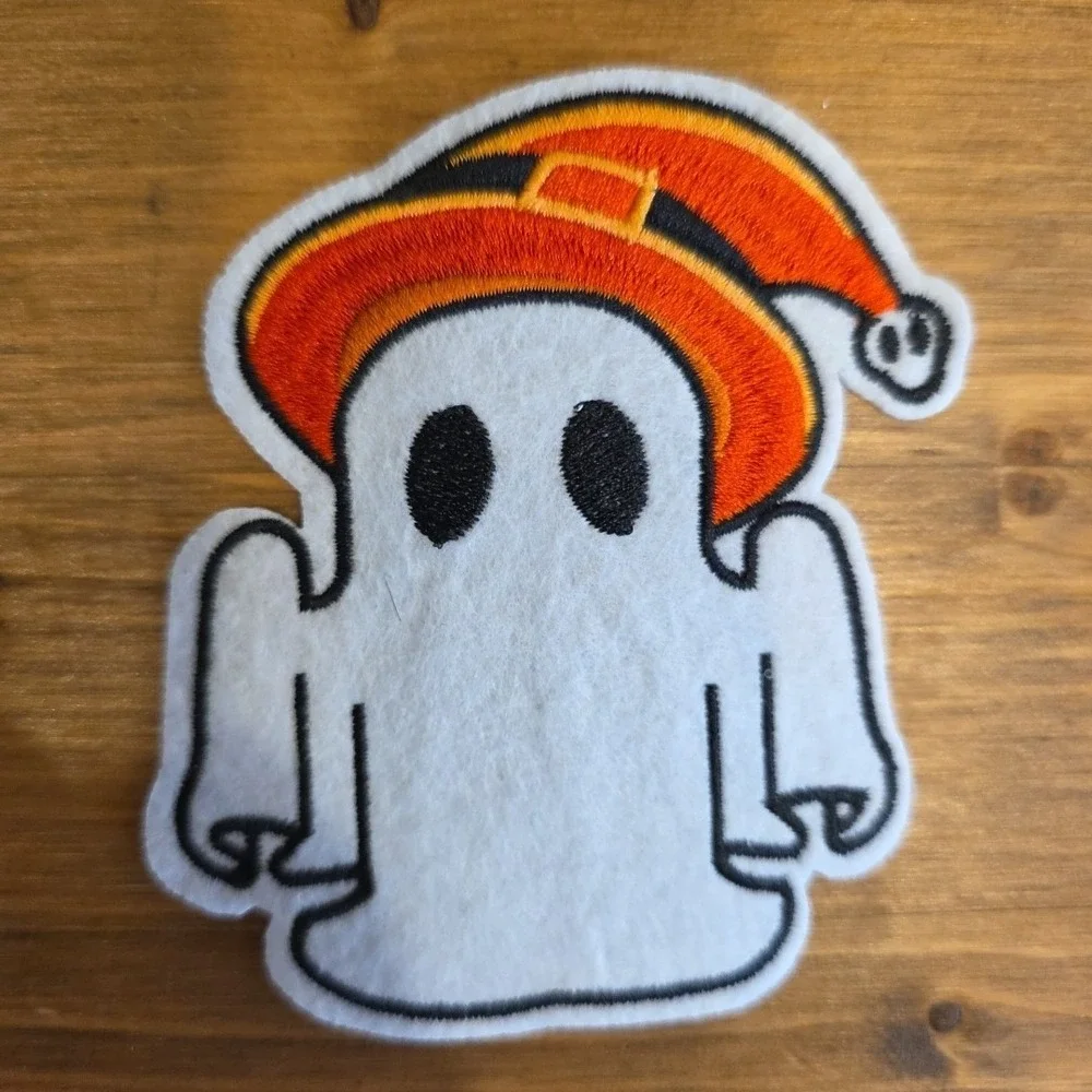 NEW Set Of 9 Cute Funny Ghost Embroidered Iron On Patch Halloween Trick or Treat